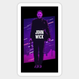 John Wick - 80s Design Sticker